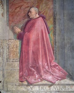 Ritratto di Francesco Sassetti, dal Ciclo di San Francesco, Cappella Sassetti (dettaglio)
